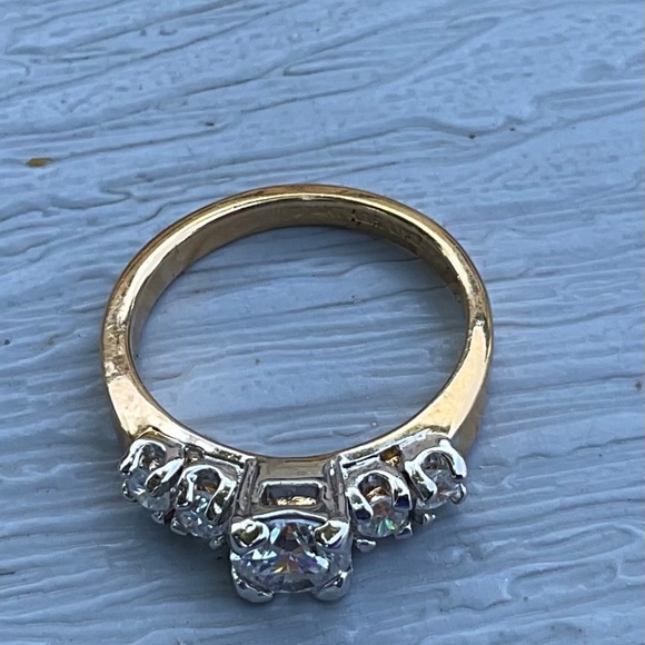 Lindberg Cubic Zirconia Ring Vintage Size 10 14k HGE Lind - Picture 3 of 10